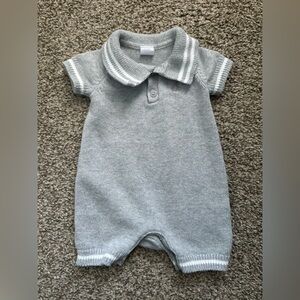 GAP Gray Knit Baby Romper
